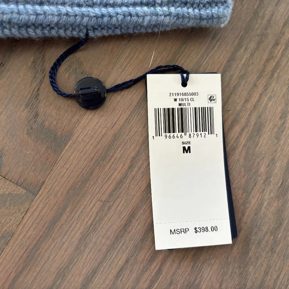 NWT (Light Blue) Polo by Ralph Lauren Wool-Cashmere Turtleneck Sweater - Picture 4 of 5